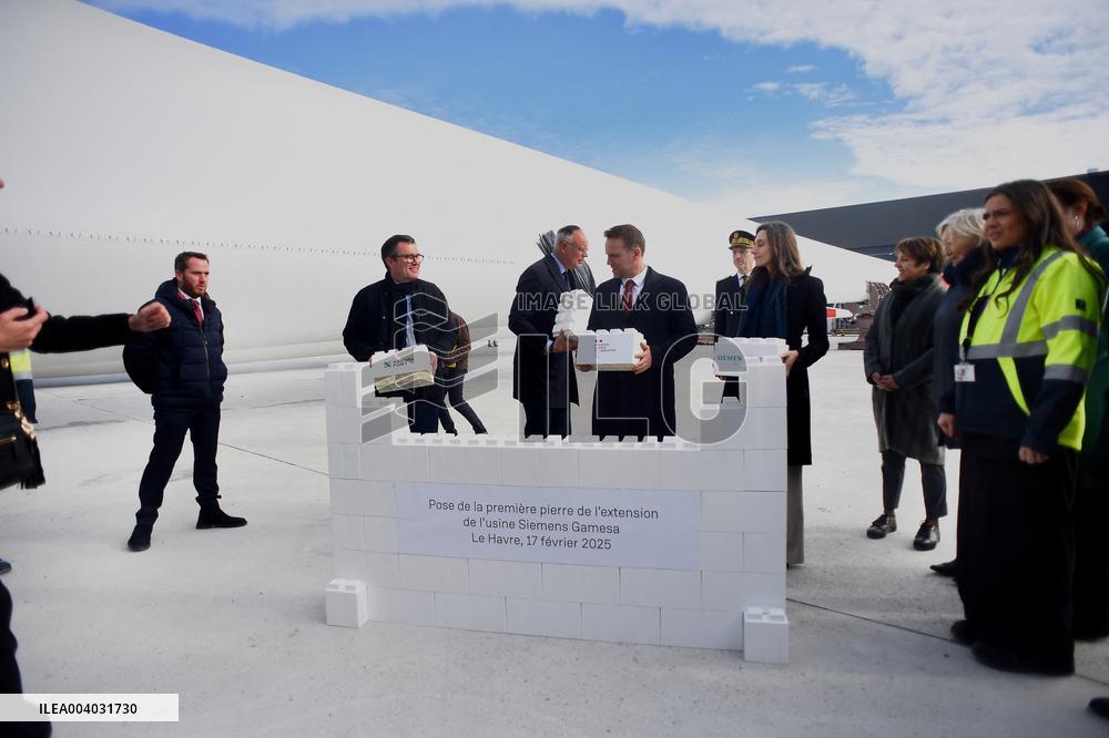 Marc Ferracci French Minister for Industry and Energy Visits Siemens Le Havre