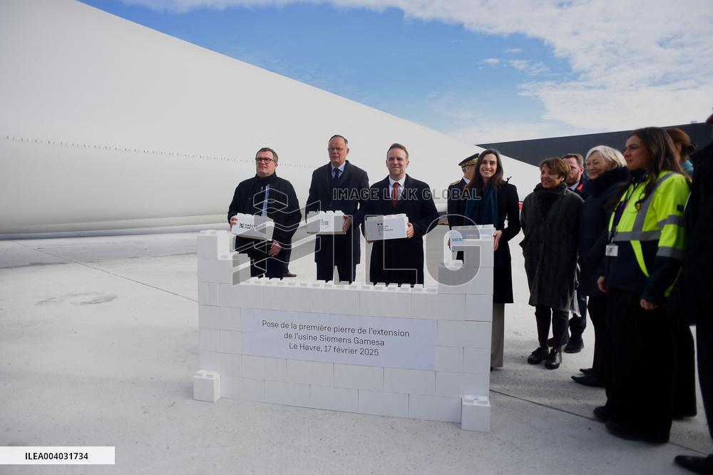 Marc Ferracci French Minister for Industry and Energy Visits Siemens Le Havre