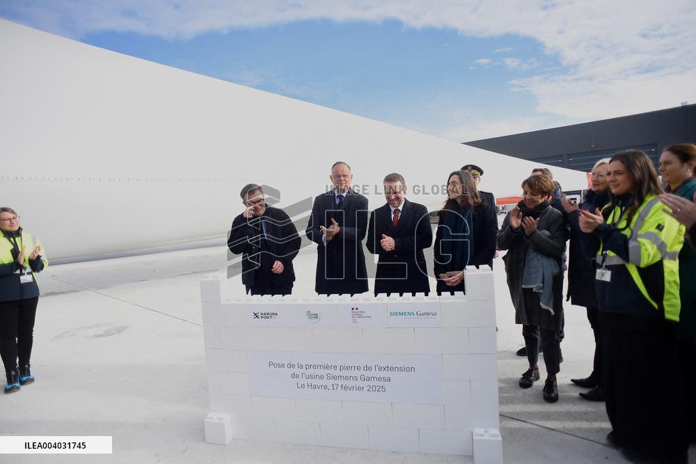 Marc Ferracci French Minister for Industry and Energy Visits Siemens Le Havre