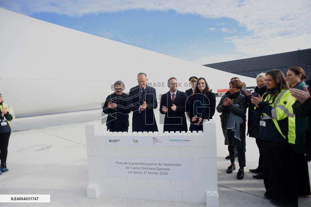 Marc Ferracci French Minister for Industry and Energy Visits Siemens Le Havre