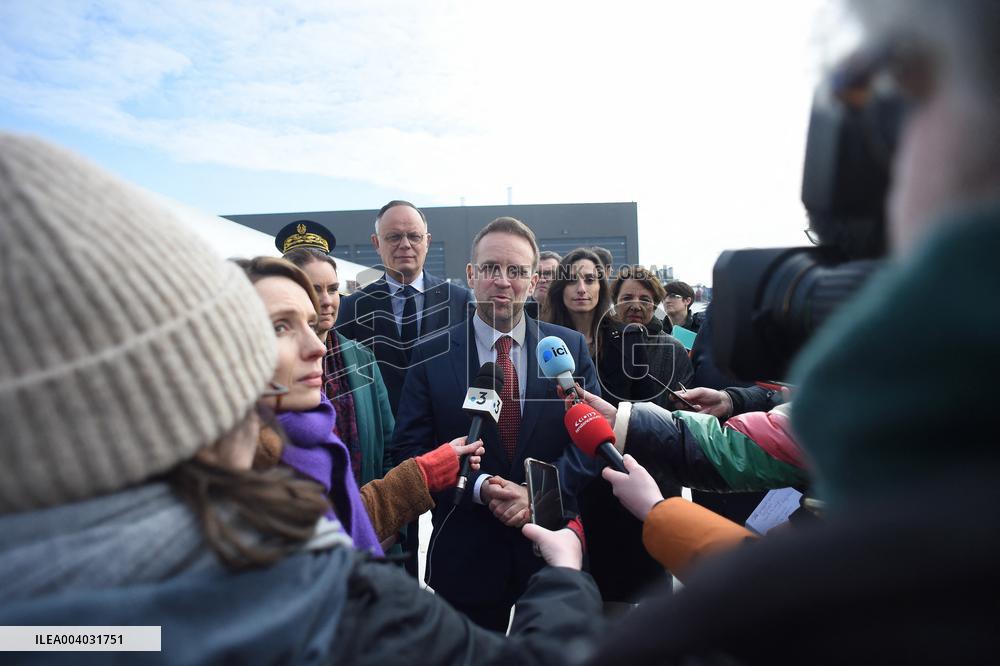 Marc Ferracci French Minister for Industry and Energy Visits Siemens Le Havre