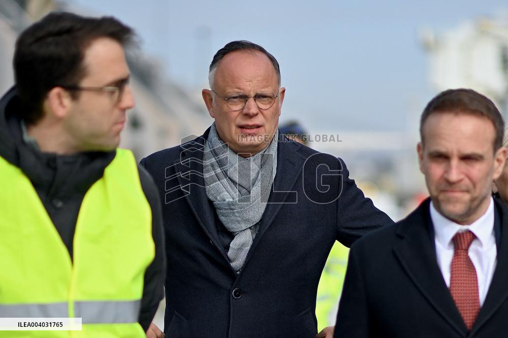 Marc Ferracci French Minister for Industry and Energy Visits Siemens Le Havre