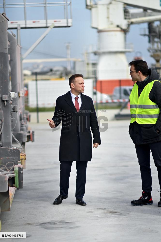 Marc Ferracci French Minister for Industry and Energy Visits Siemens Le Havre