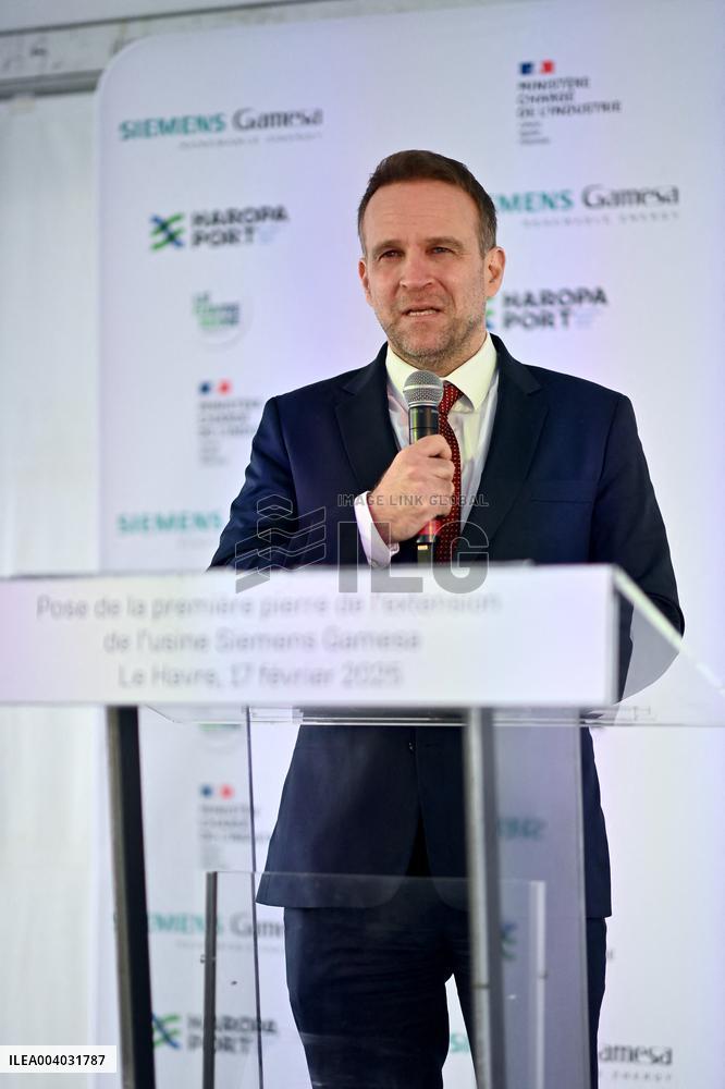 Marc Ferracci French Minister for Industry and Energy Visits Siemens Le Havre