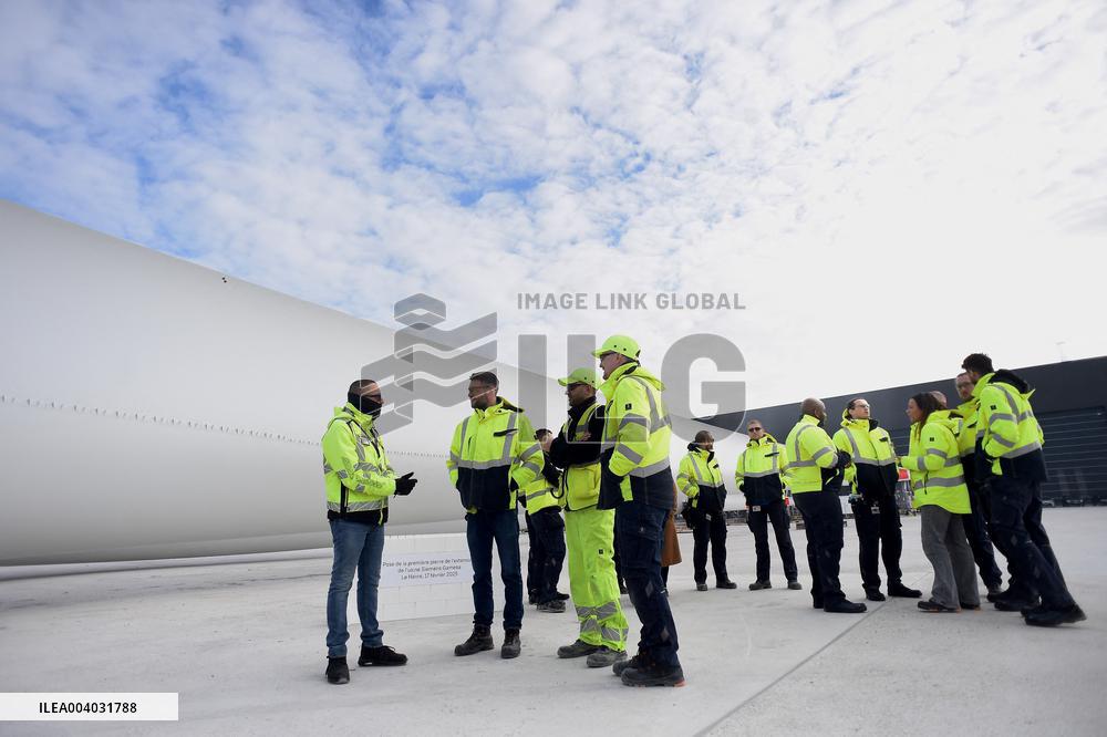 Marc Ferracci French Minister for Industry and Energy Visits Siemens Le Havre