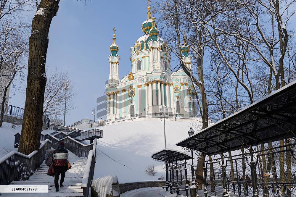 Kyiv in winter