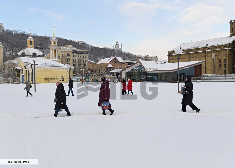 Kyiv in winter