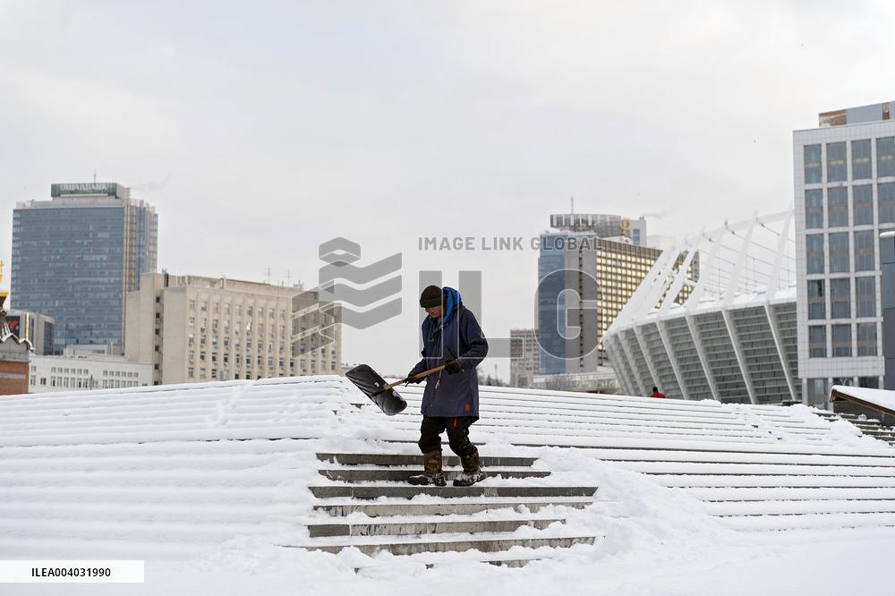 Kyiv in winter