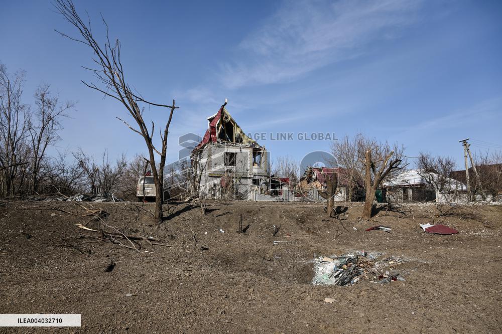 Front-line Orikhiv in southeastern Ukraine