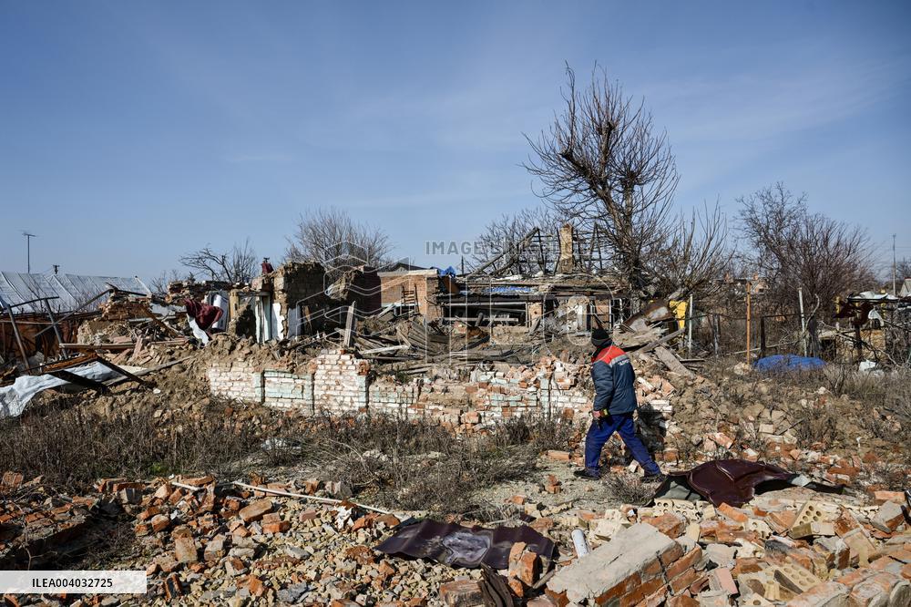 Front-line Orikhiv in southeastern Ukraine