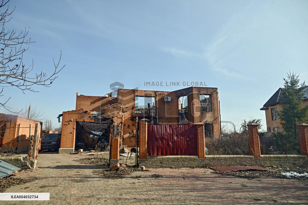 Front-line Orikhiv in southeastern Ukraine