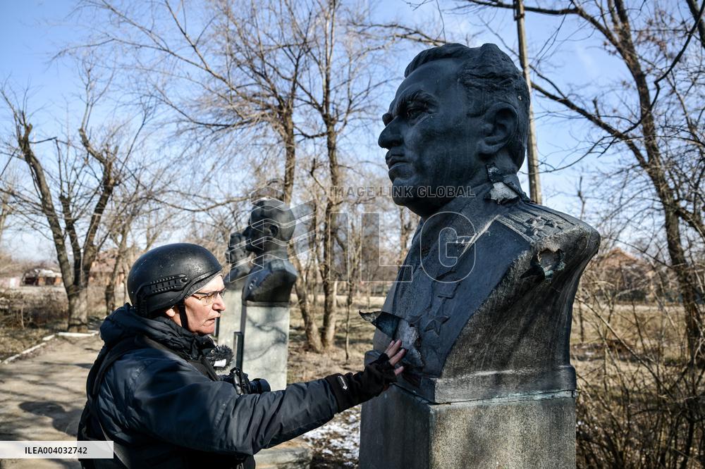 Front-line Orikhiv in southeastern Ukraine