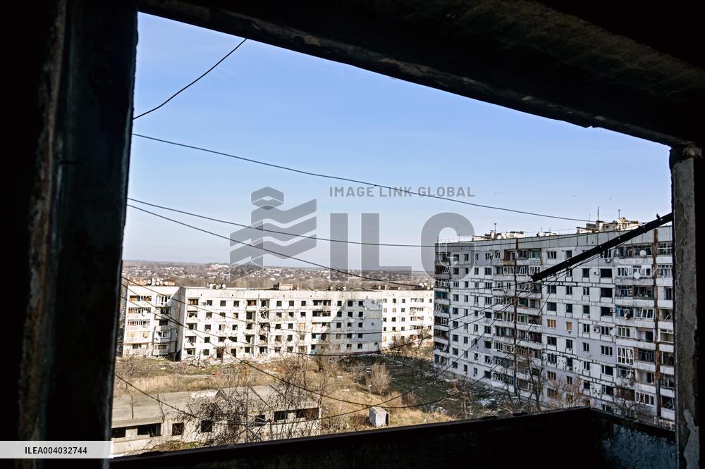 Front-line Orikhiv in southeastern Ukraine