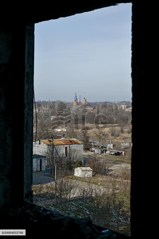 Front-line Orikhiv in southeastern Ukraine