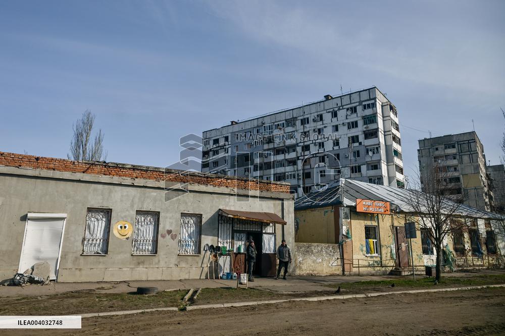 Front-line Orikhiv in southeastern Ukraine