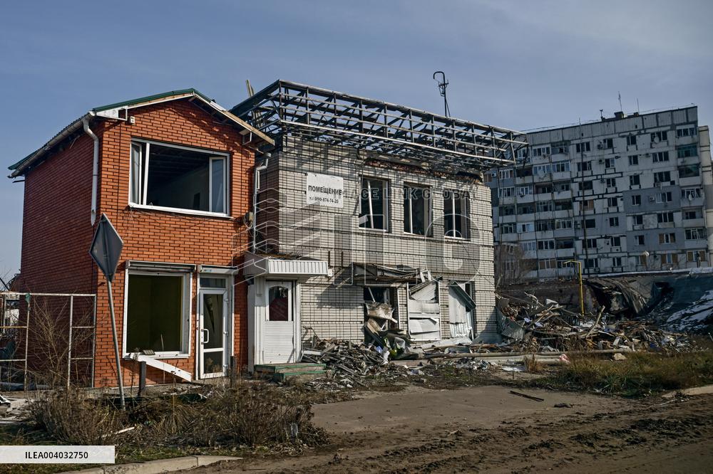 Front-line Orikhiv in southeastern Ukraine