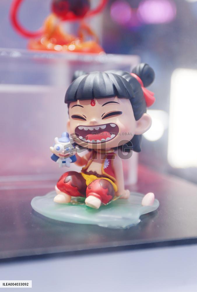 Film Ne Zha 2 Blind Box Display at POP MART Store