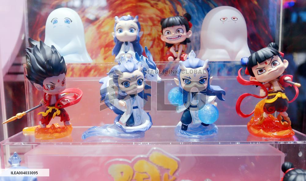 Film Ne Zha 2 Blind Box Display at POP MART Store