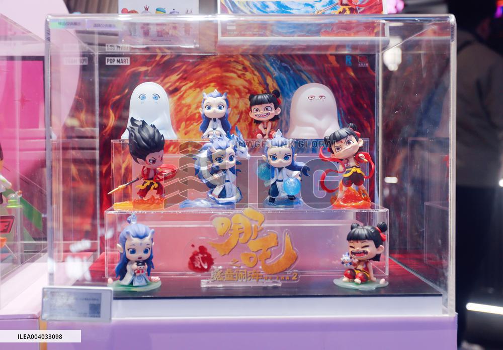 Film Ne Zha 2 Blind Box Display at POP MART Store