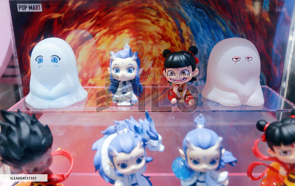 Film Ne Zha 2 Blind Box Display at POP MART Store