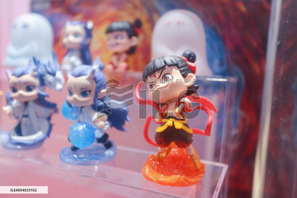 Film Ne Zha 2 Blind Box Display at POP MART Store