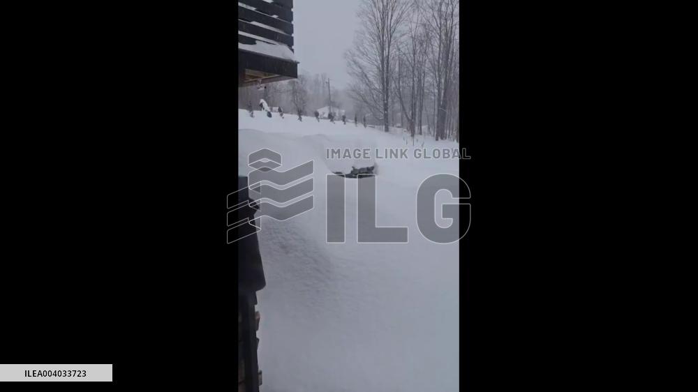 US: Heavy Snowfall And Icy Conditions Grip New England Amid Widespread Storm