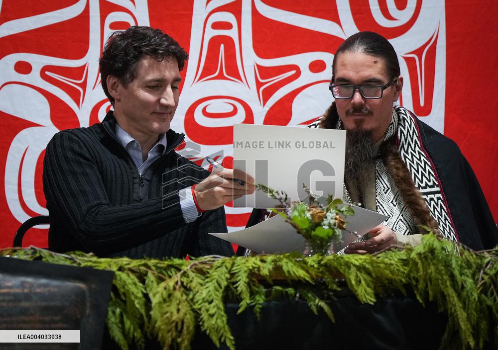 Trudeau Honours Haida Nation’s Land Title Recognition - Haida Gwaii