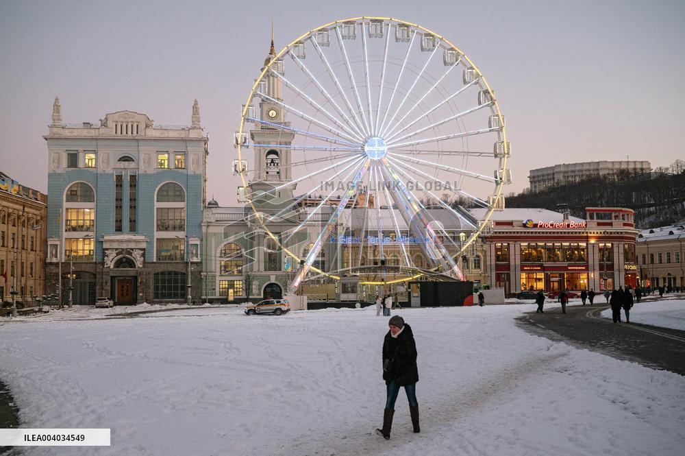 Kyiv in winter