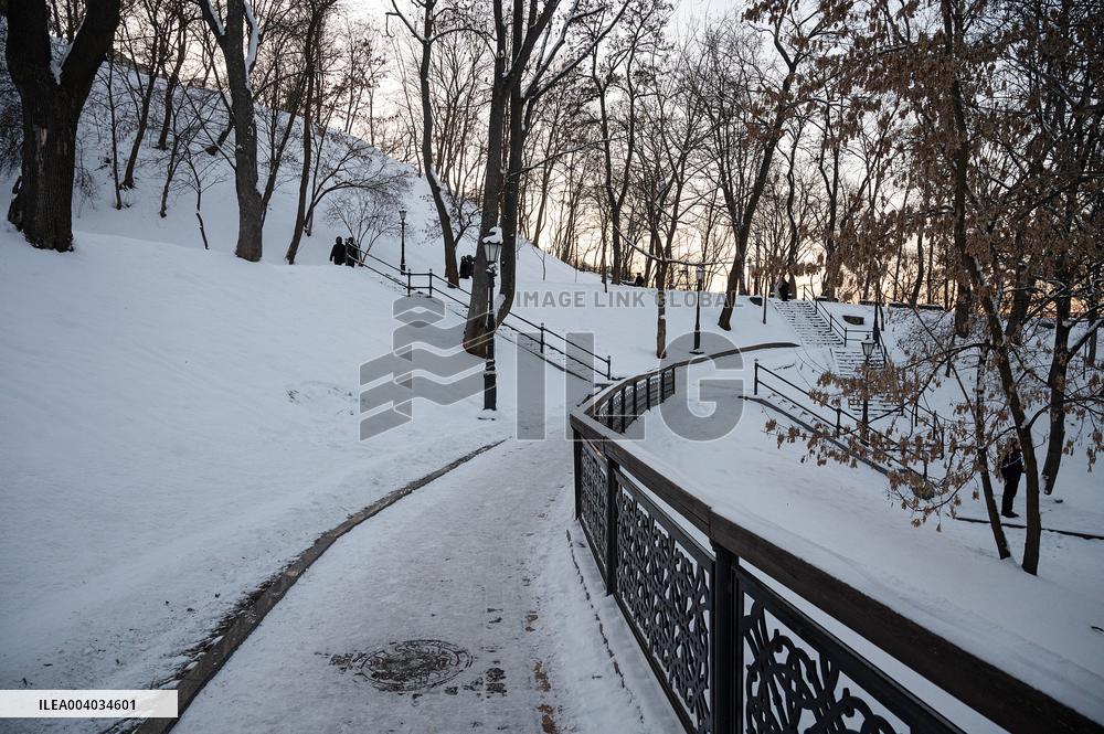Kyiv in winter