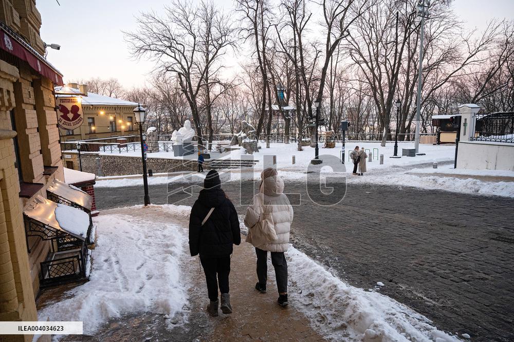 Kyiv in winter