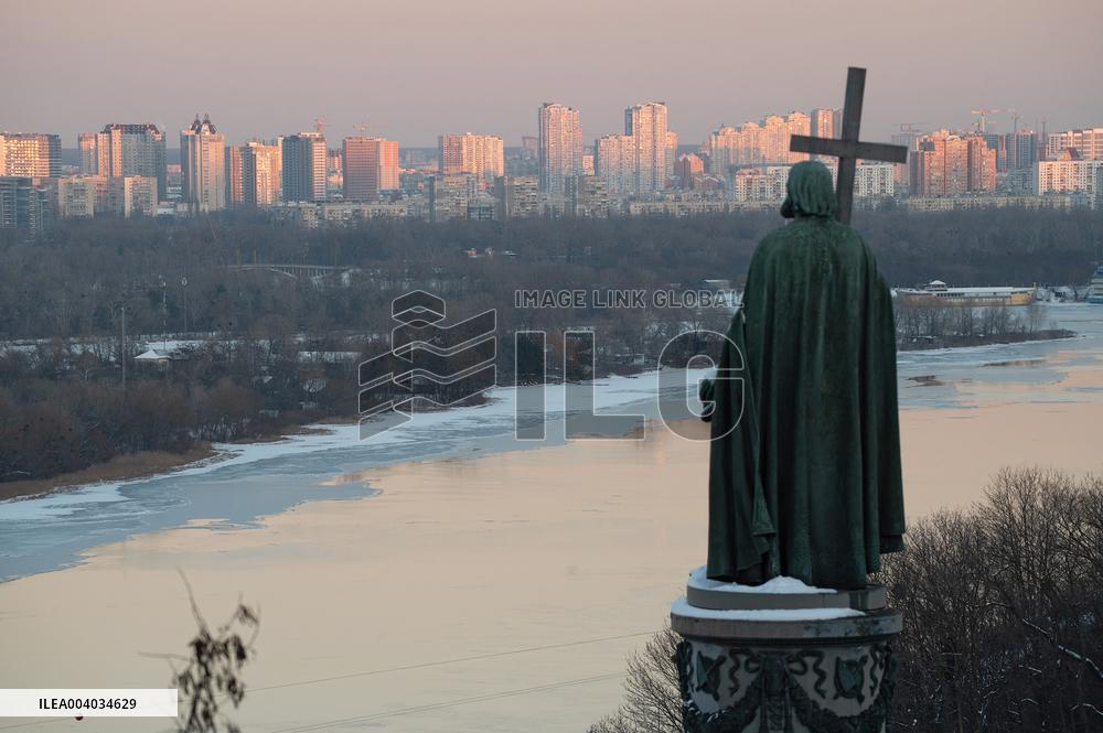 Kyiv in winter