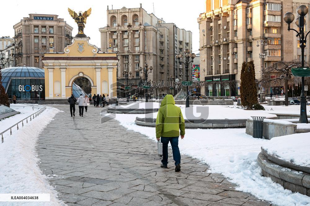 Kyiv in winter