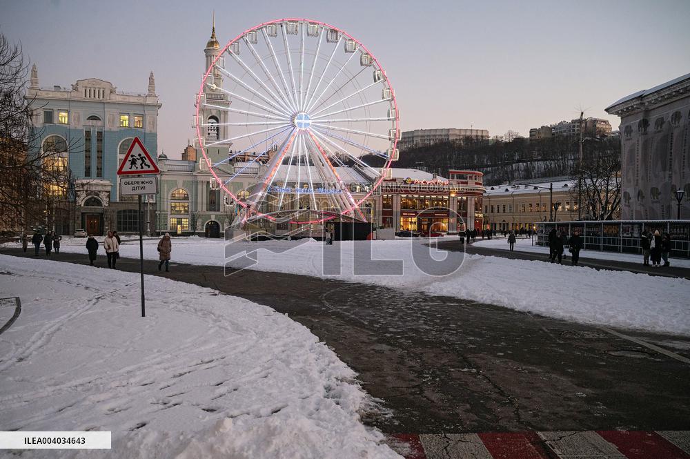 Kyiv in winter