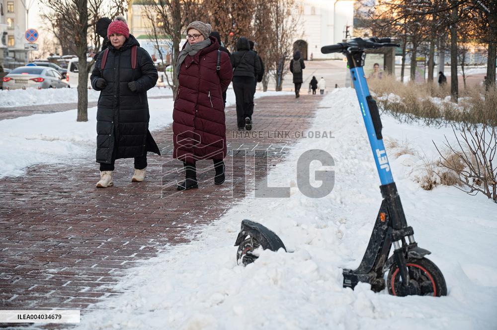 Kyiv in winter