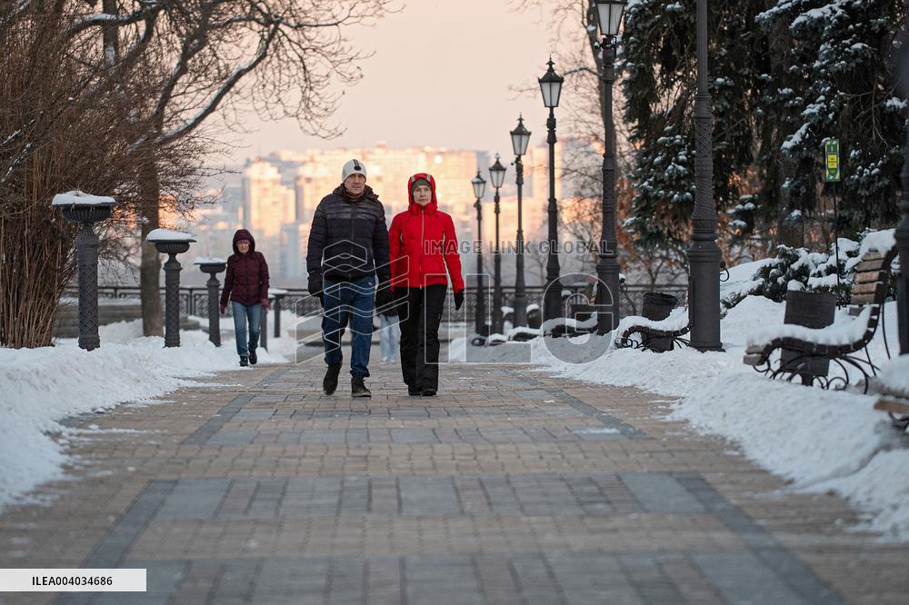 Kyiv in winter