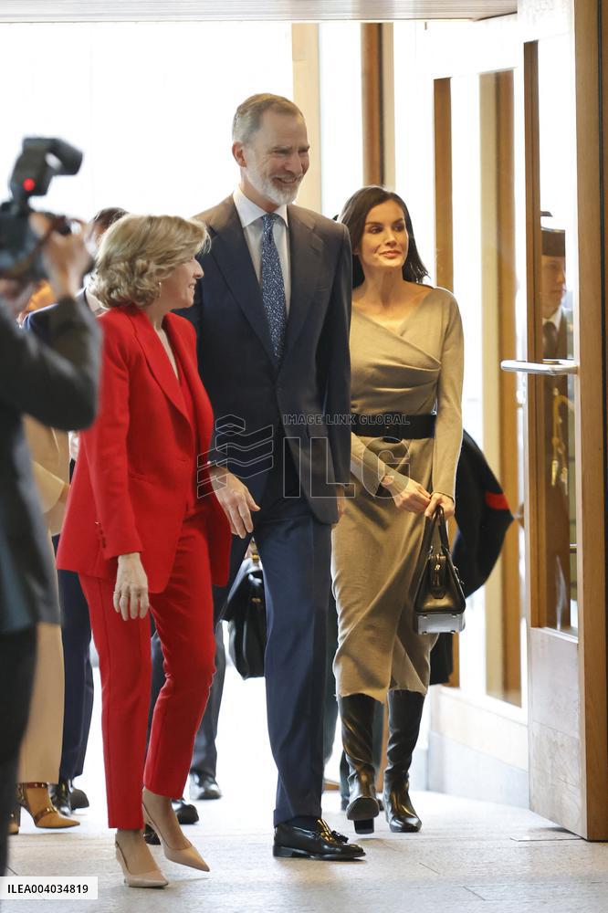 Royals At Meeting With Royal Board Of Royal Collections - Madrid