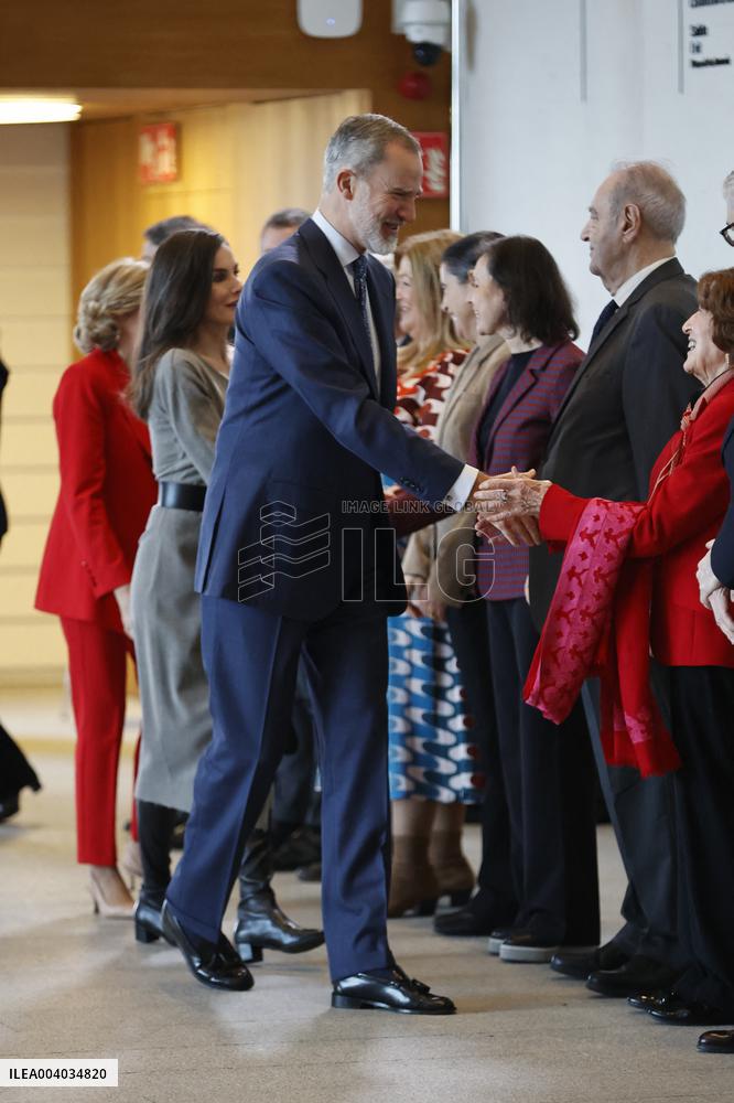 Royals At Meeting With Royal Board Of Royal Collections - Madrid