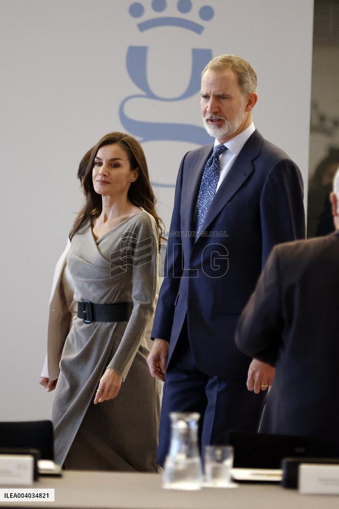 Royals At Meeting With Royal Board Of Royal Collections - Madrid