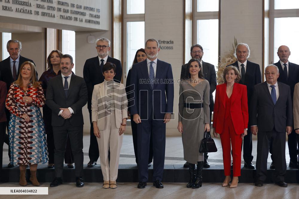 Royals At Meeting With Royal Board Of Royal Collections - Madrid
