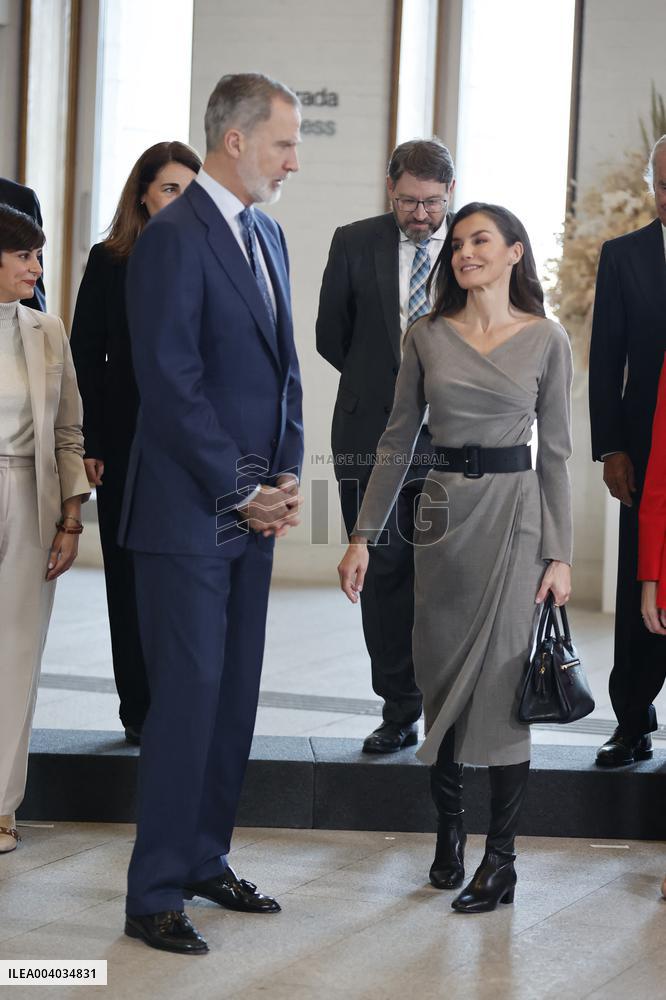 Royals At Meeting With Royal Board Of Royal Collections - Madrid