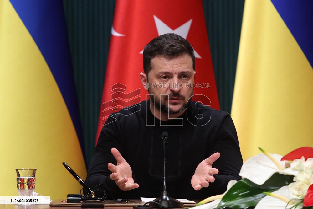 Zelensky And Erdogan Press Conference - Ankara