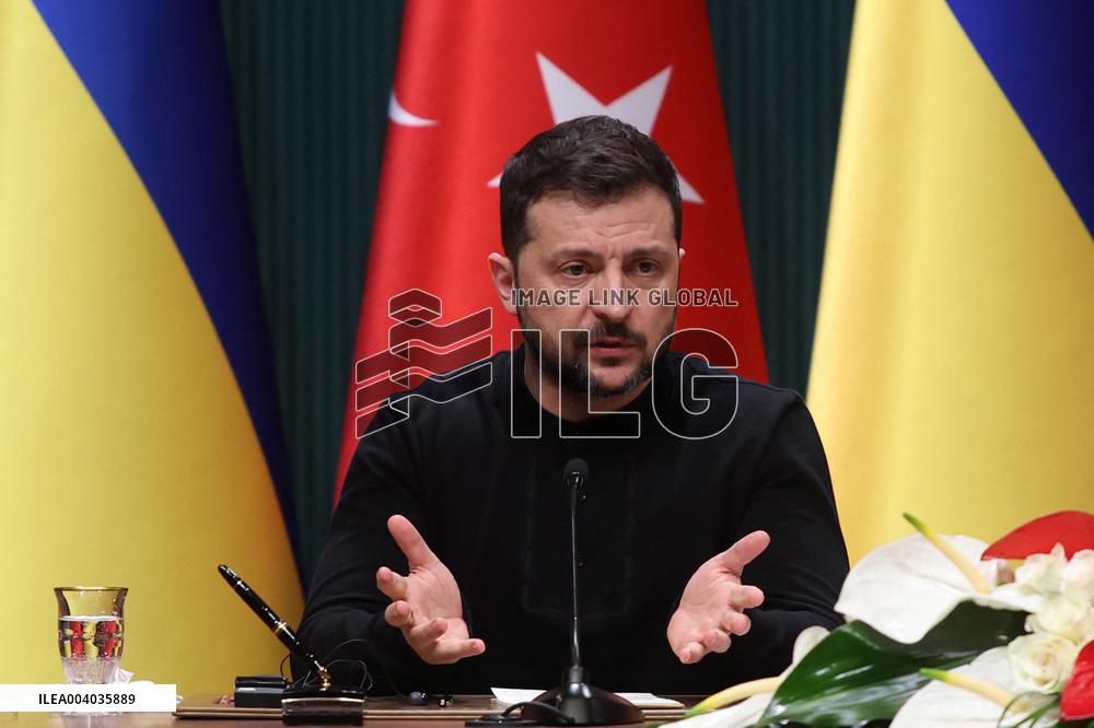 Zelensky And Erdogan Press Conference - Ankara