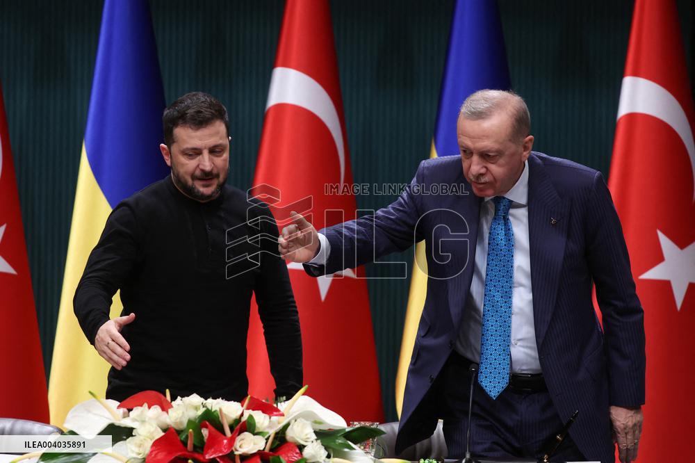 Zelensky And Erdogan Press Conference - Ankara