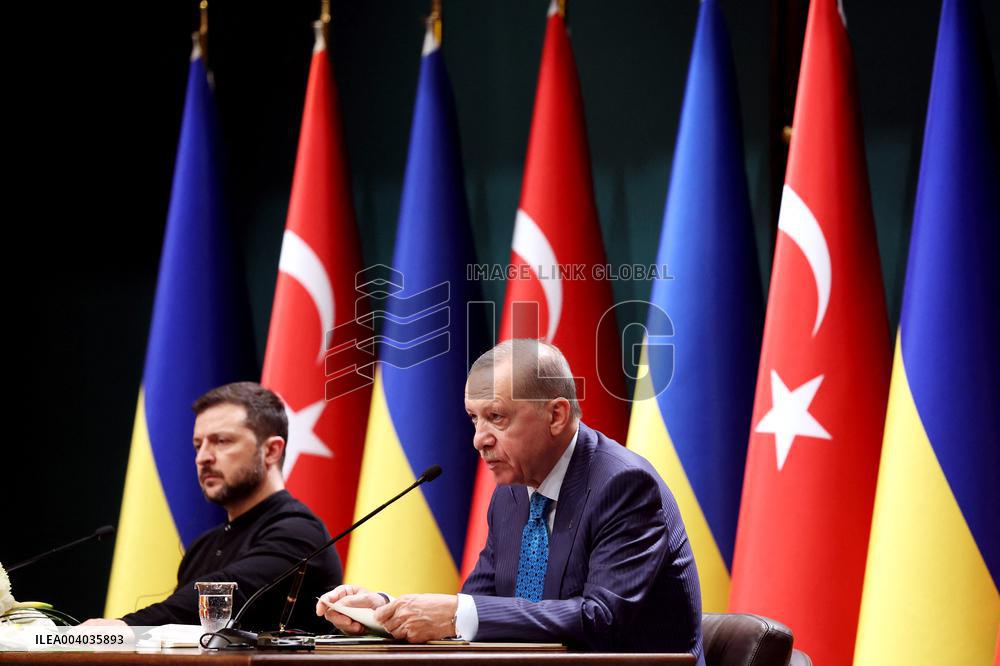 Zelensky And Erdogan Press Conference - Ankara