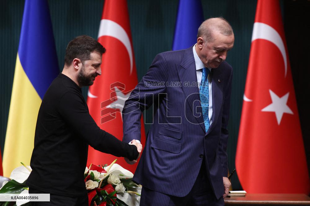 Zelensky And Erdogan Press Conference - Ankara