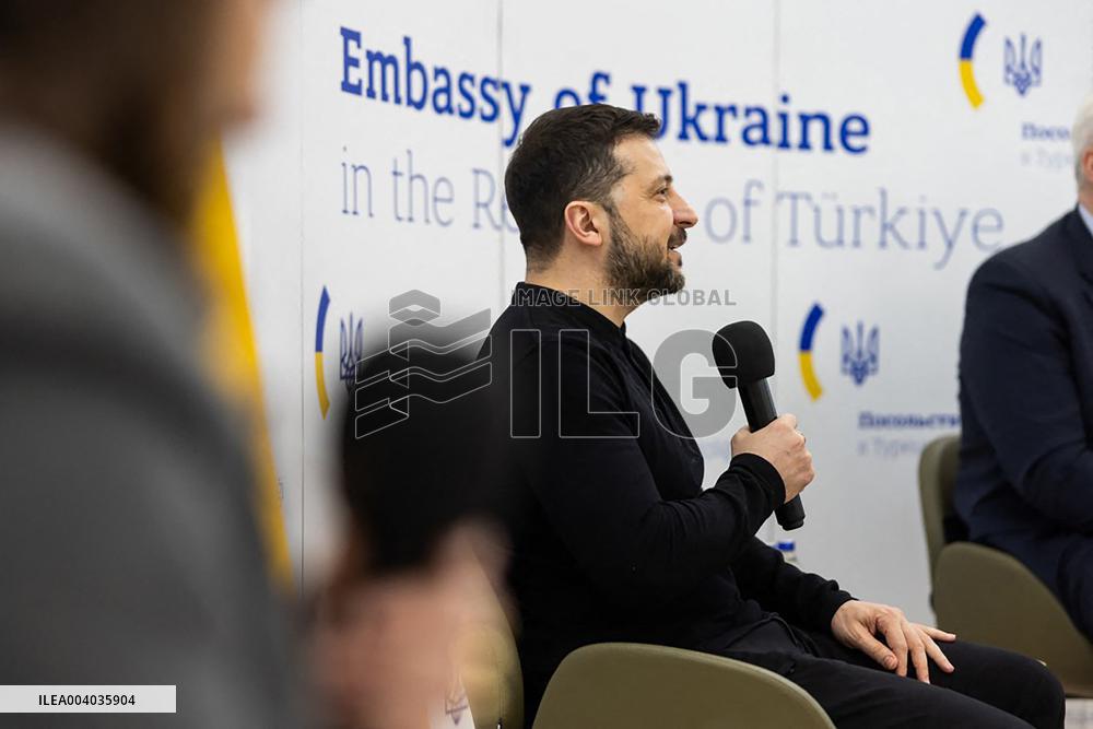 Zelensky And First Lady Inaugurate Ukraine's New Embassy - Ankara