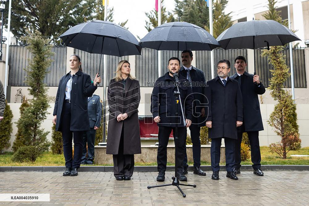 Zelensky And First Lady Inaugurate Ukraine's New Embassy - Ankara