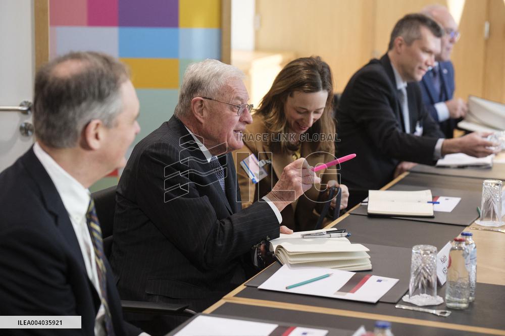 US Envoy Keith Kellogg meets EU Commission Chief Von Der Leyen - Brussels