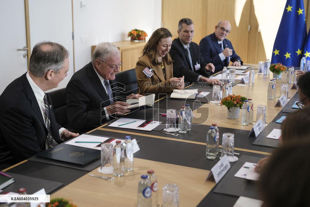 US Envoy Keith Kellogg meets EU Commission Chief Von Der Leyen - Brussels
