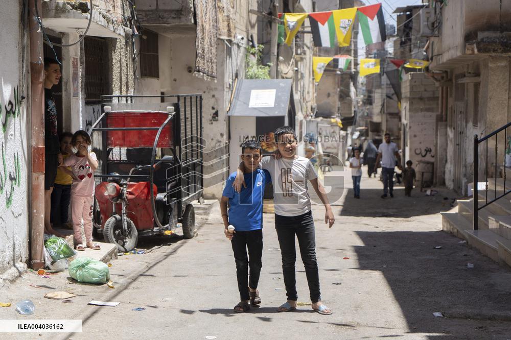 Balata Refugee Camp In The Occupied West Bank